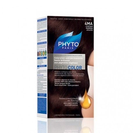 Phytocolor 4MA Castaño Marrón Caoba Phytocolor 4MA Castaño Marrón Caoba