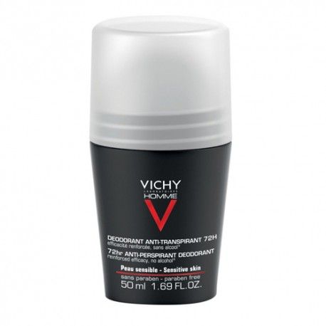 Vichy Homme Desodorante Antitranspirante Roll On 72H 50 ml. Vichy Homme Desodorante Antitranspirante Roll On 72H 50 ml.