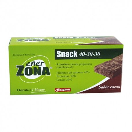 ENERZONA SNACK CACAO 5 BARRITAS ENERZONA SNACK CACAO 5 BARRITAS