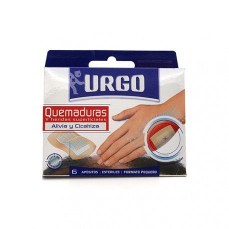 Urgo Quemaduras 5X7 cm. 6 Apósitos en Sobres Individuales