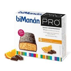 BIMANAN PRO BARRITAS DE CHOCOLATE NARANJA