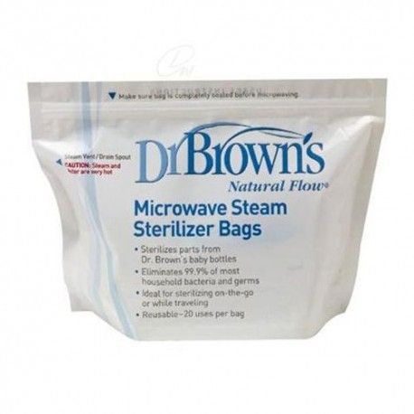 Dr. Brown's Bolsas de Esterilización Para el Microondas 5 Unidades Dr. Brown's Bolsas de Esterilización Para el Microondas 5 Unidades