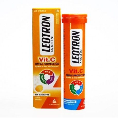 Leotron VIT-C Triple Protección Sabor Naranja 18 Comprimidos Efervescentes Leotron VIT-C Triple Protección Sabor Naranja 18 Comprimidos Efervescentes