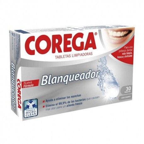 COREGA BLANQUEADOR 30 TABLETAS COREGA BLANQUEADOR 30 TABLETAS