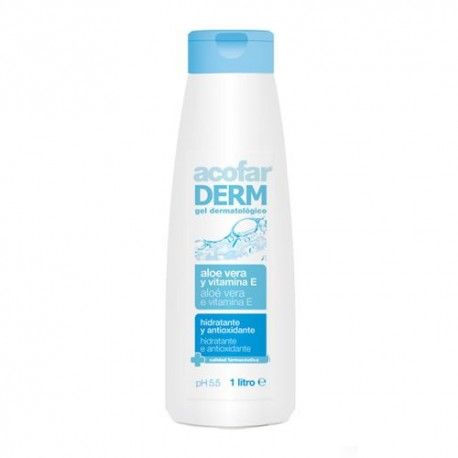 Acofarderm Gel Aloe Vera + Vitamina E 1000 ml. Acofarderm Gel Aloe Vera + Vitamina E 1000 ml.