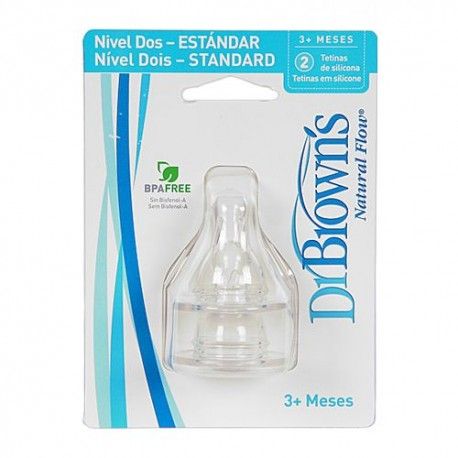 TETINA BIBERON DR.BROWN.S STANDARD N-2. 3M+ TETINA BIBERON DR.BROWN.S STANDARD N-2. 3M+