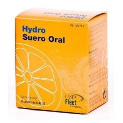 Hydro Suero Oral Sabor Naranja 8 Sobres de 5,4 gr.