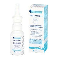 Naso Faes Triple Acción Agua de Mar con Ácido Hialurónico 30 ml.