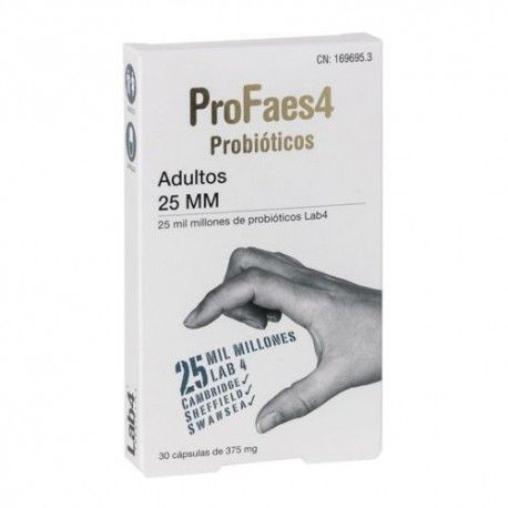 Profaes4 Probióticos 25 MM Adultos 30 Cápsulas Profaes4 Probióticos 25 MM Adultos 30 Cápsulas