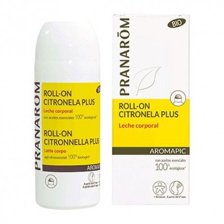 Pranarom Aromapic Roll-On Citronela Plus Leche Corporal 75 ml.