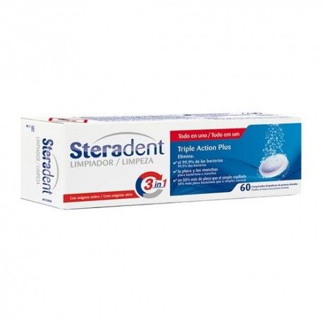 STERADENT ACTI PLUS 60 TAB.EFER LIMPIA PROTES STERADENT ACTI PLUS 60 TAB.EFER LIMPIA PROTES