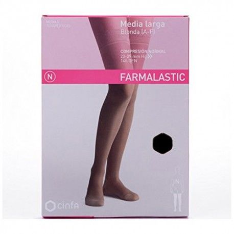 MEDIA FARMALASTIC LARGA BLONDA 40 T/MED. NEGR MEDIA FARMALASTIC LARGA BLONDA 40 T/MED. NEGR