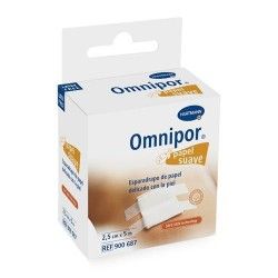 Omnipor Esparadrapo Papel Suave 2,5 cm. x 5 m. Con Dispensador