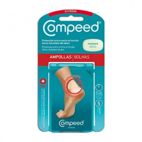 Compeed Ampollas Extrem Hidrocoloide 5 Apósitos Medianos Compeed Ampollas Extrem Hidrocoloide 5 Apósitos Medianos