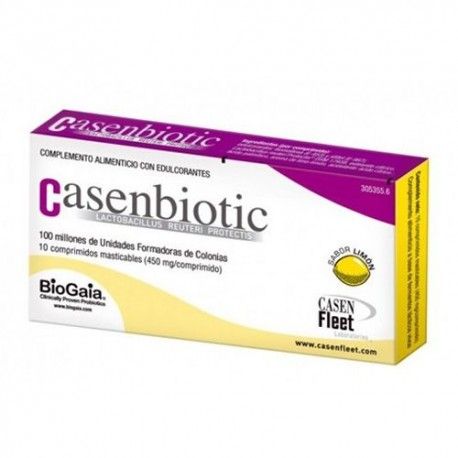 Casenbiotic Limón 10 Comprimidos Masticables Casenbiotic Limón 10 Comprimidos Masticables