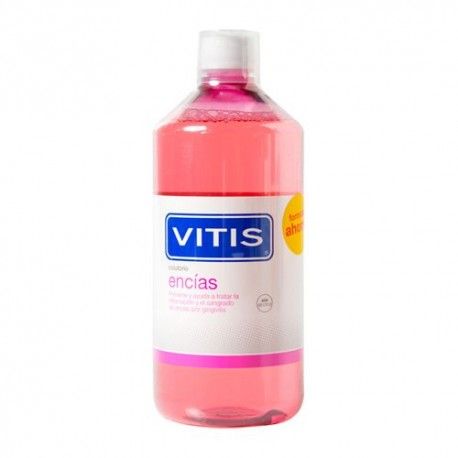 Vitis Encías Colutorio Sin Alcohol Formato Ahorro 1000 ml. Vitis Encías Colutorio Sin Alcohol Formato Ahorro 1000 ml.