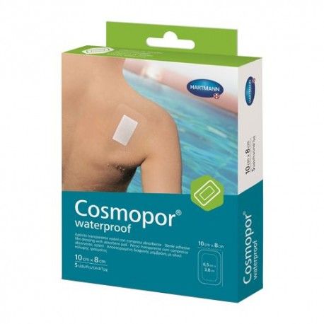 Cosmopor Waterproof Apósito Adhesivo Impermeable 10 cm. x 8 cm. 5 Unidades Cosmopor Waterproof Apósito Adhesivo Impermeable 10 cm. x 8 cm. 5 Unidades