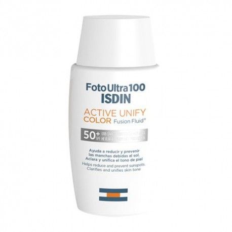 Isdin FotoUltra 100 Active Unify Fusion Fluid Color SPF 50+ 50 ml. Isdin FotoUltra 100 Active Unify Fusion Fluid Color SPF 50+ 50 ml.