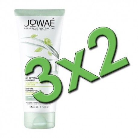 Jowaé Gel Limpiador Purificante 200 ml. Pack 3x2 Jowaé Gel Limpiador Purificante 200 ml. Pack 3x2