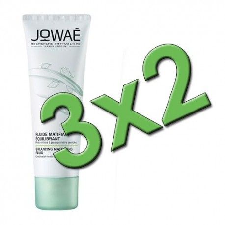 Jowaé Fluido Matificante Equilibrante 40 ml. Pack 3x2 Jowaé Fluido Matificante Equilibrante 40 ml. Pack 3x2