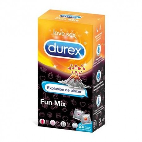 Durex Fun Mix Explosión de Placer 10 Preservativos Durex Fun Mix Explosión de Placer 10 Preservativos