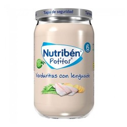 Nutribén Potitos Verduritas Con Lenguado 235 gr.