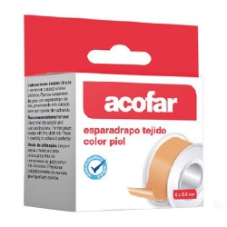 ESPARADRAPO ACOFAR TEJI. C/PIEL 5 X 1,25 CM.