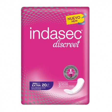 Indasec Discreet Compresas Extra 20 Unidades Indasec Discreet Compresas Extra 20 Unidades
