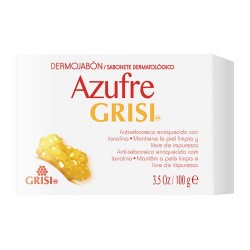 JABON GRISI AZUFRE CON LANOLINA 100 MG.