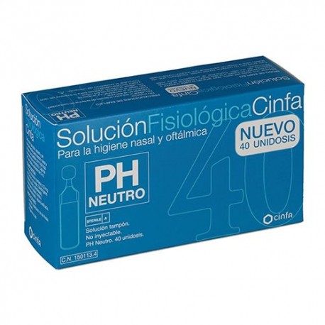 SOLUCION FISIOLOGICA CINFA 40 MONODOSIS SOLUCION FISIOLOGICA CINFA 40 MONODOSIS