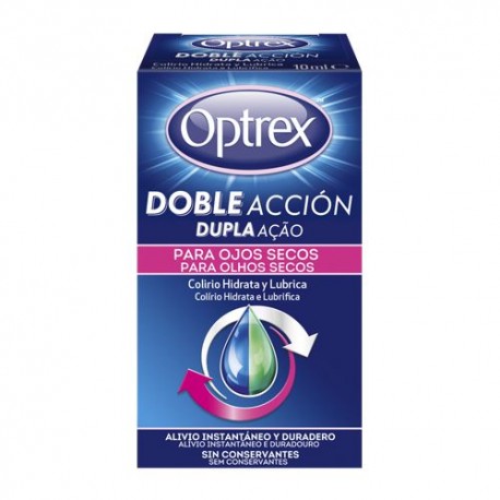 Optrex Doble Acción Colirio Ojos Secos 10 ml. Optrex Doble Acción Colirio Ojos Secos 10 ml.