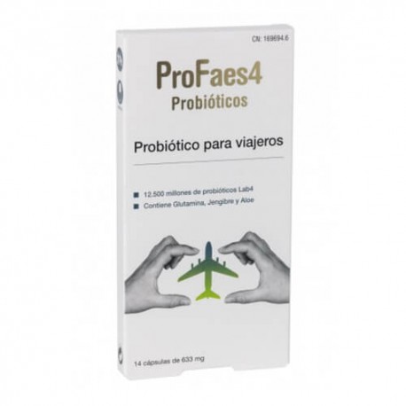 PROFAES 4 PROBIOTICO VIAJEROS 14 CAP. PROFAES 4 PROBIOTICO VIAJEROS 14 CAP.