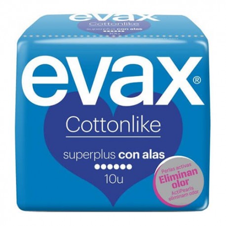 EVAX COTTONLIKE ALAS SUPERPLUS COMPRESAS 10 UND. EVAX COTTONLIKE ALAS SUPERPLUS COMPRESAS 10 UND.