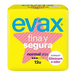EVAX FINA Y SEGURA NORMAL ALAS COMPRESAS 12 UN
