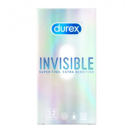 Durex Invisible Extra Sensitivo 12 Preservativos Durex Invisible Extra Sensitivo 12 Preservativos