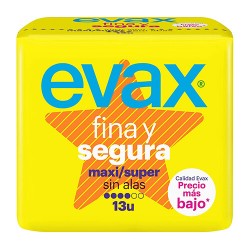 EVAX FINA Y SEGURA MAXI COMPRESAS 13 UND