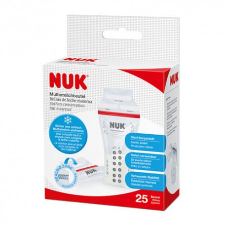 Nuk Bolsas de Leche Materna 180 ml. 25 Unidades Nuk Bolsas de Leche Materna 180 ml. 25 Unidades
