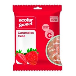 ACOFARSWEET CARAMELOS FRESA S/AZ BOLSA 60G