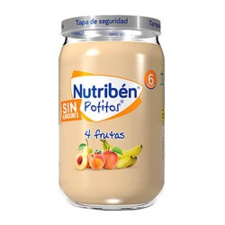 Nutribén Potitos 4 Frutas Sin Almidones 235 gr.