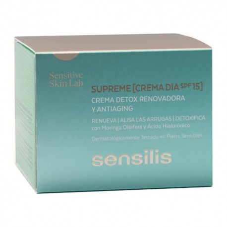 Sensilis Supreme Renewal Detox Day Cream SPF 15+ 50 ml.