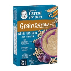 Nestlé Gerber Grain & Grow Avena Integral con Ciruela 250 gr.