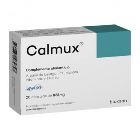 Calmux 20 Cápsulas de 868 mg.
