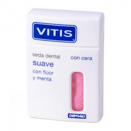Vitis Seda Dental Suave Con Cera Con Flúor y Menta 50 m.