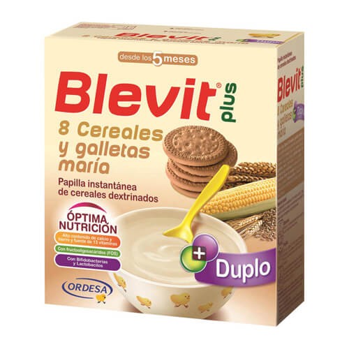 Dictado Aventurarse frío ▷ Comprar Blevit Plus Duplo 8 Cereales y Galleta María Papilla Instantánea  de Cereales Dextrinados 600 gr.