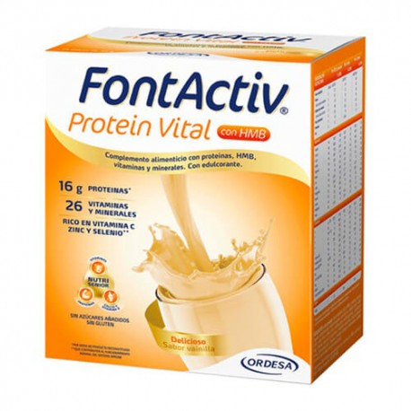 FontActiv Protein Vital con HMB Nutri Senior Sabor Vainilla 14 Sobres de 30 gr. 