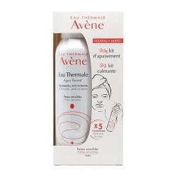 Avene Kit Calmante Agua Termal 150 ml + 5 Mascarillas Faciales