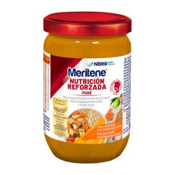 Nestlé Meritene Nutrición Reforzada Puré Pavo Estofado con Verduras y Arroz 300 gr.