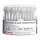 Indas Bastoncillos Cosméticos 100% Algodón 80 Unidades