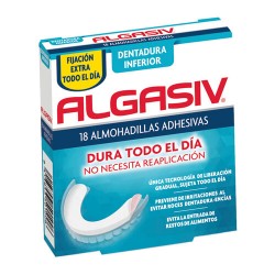 Algasiv Dentadura Inferior 18 Almohadillas Adhesivas