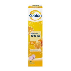 Cebion Vitamina C 1000 mg 20 Comprimidos Efervescentes